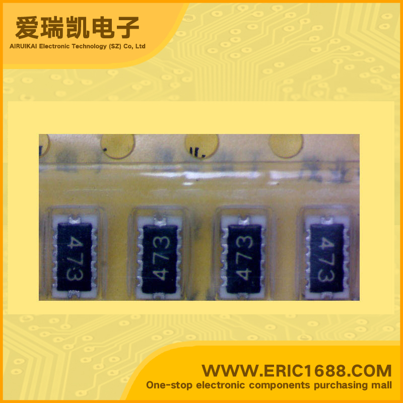 8个电阻排阻EXBE10C473J 47.0kΩOhm 4(0603)X2(1206)-47K marking标记 